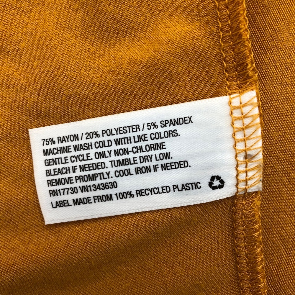 Mustard Yellow Wrap Dress - Picture 7 of 10